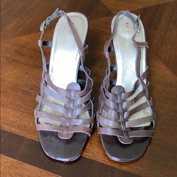 Brown Block Heel strappy  Sandee - Picture 4 of 4